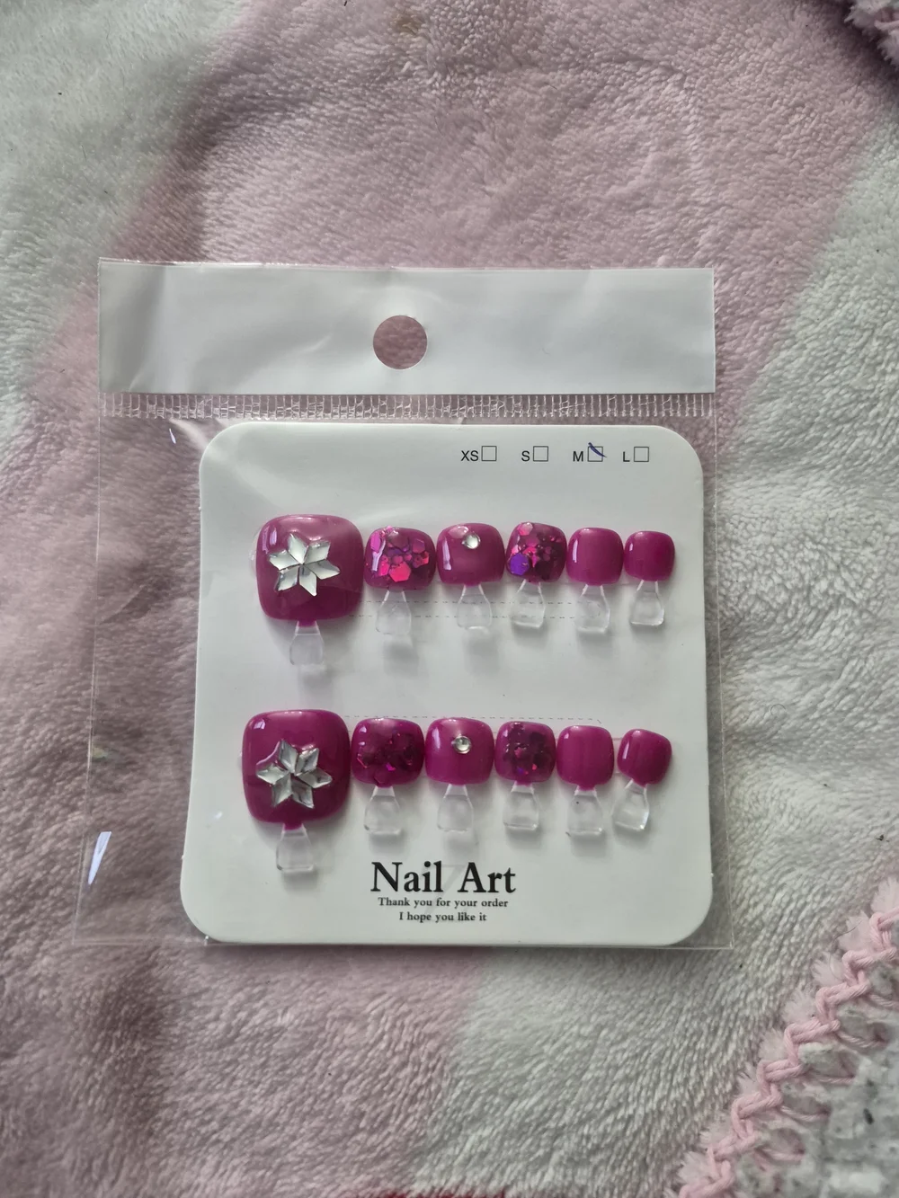 Assorted Press-On Nail Sets – Pink, Purple, Black, Mint, Yellow, Nude